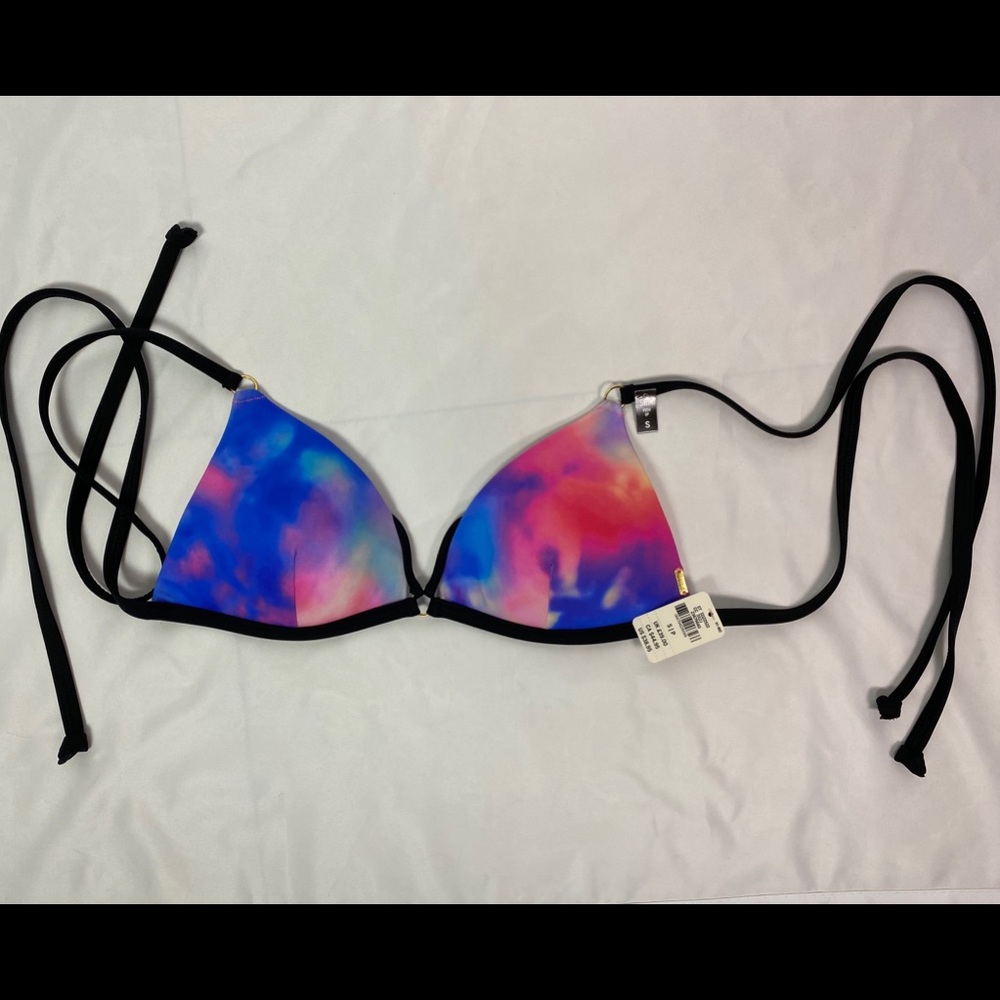 Pink- size small, bathing suit top.